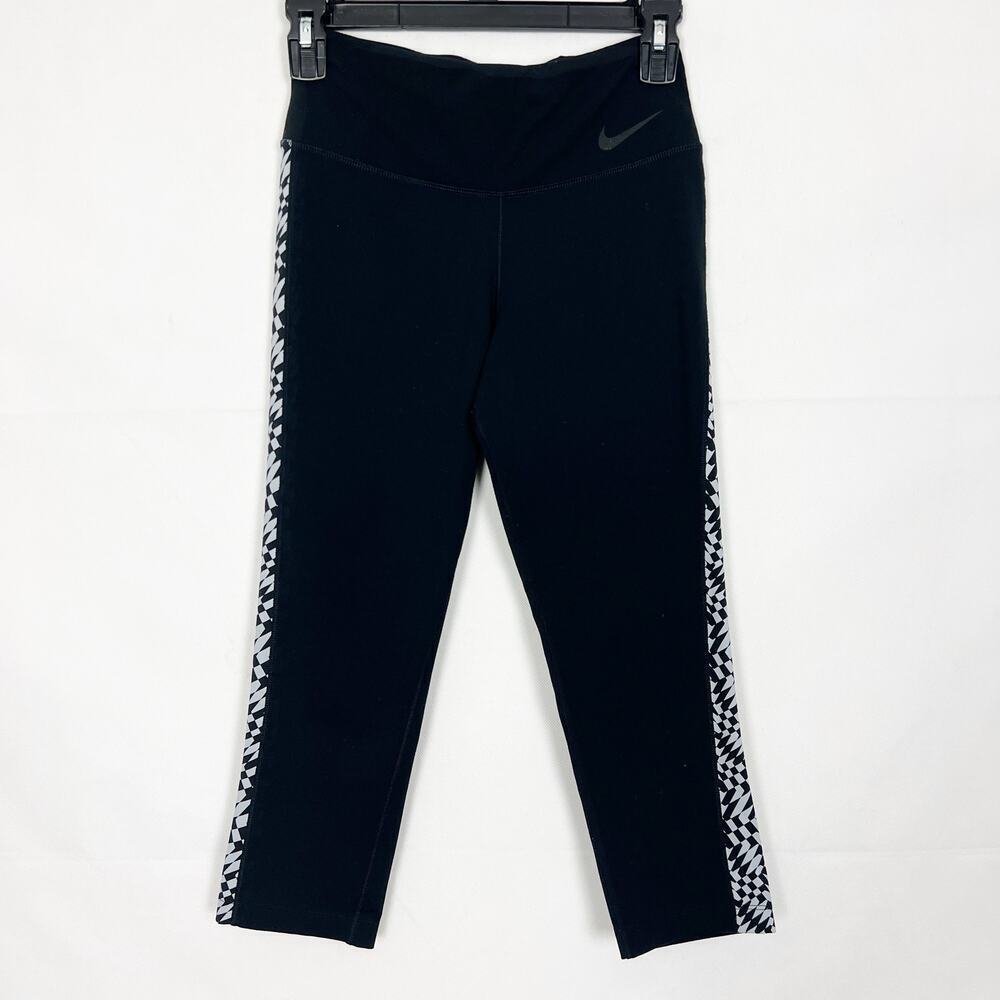 Nike Dri-Fit High-Rise Black Athletic Wear  Leggings Size XS